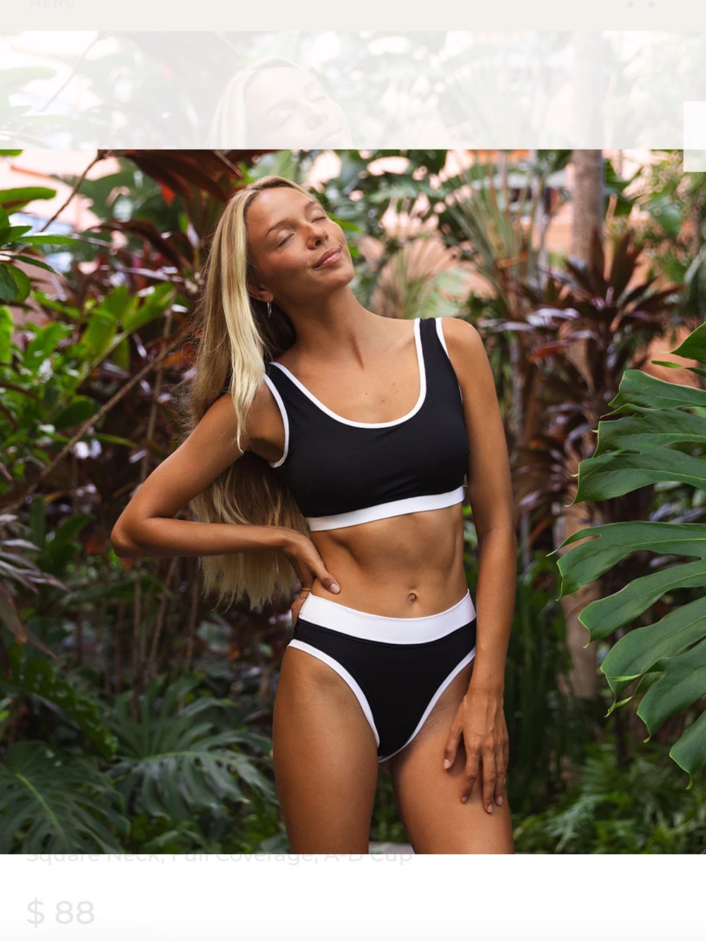 Albion Black and White Bikini Set